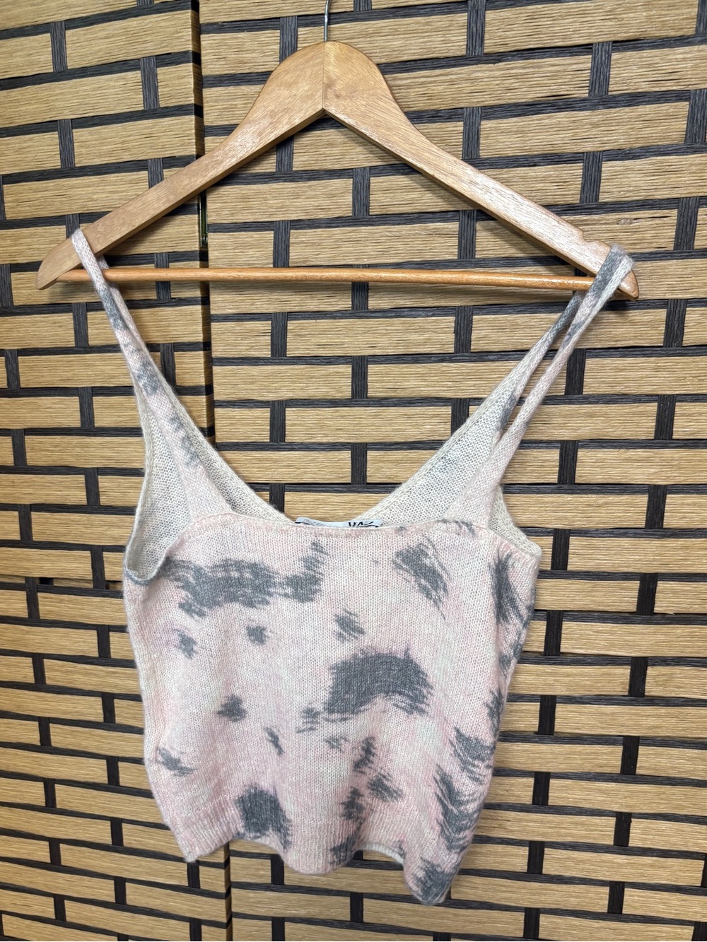 Zara Pink And Gray Tank Top Size Medium